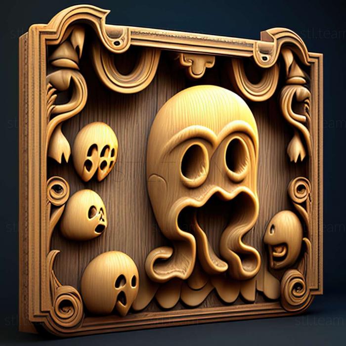 3D модель Игра Pac Man и призрачные приключения (STL)